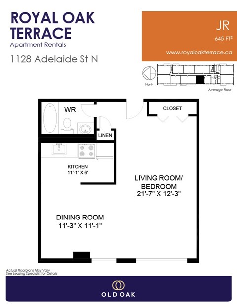 1128 Adelaide Street North Studio-2 Beds Apartment, Affordable for Rent - Photo Gallery 10